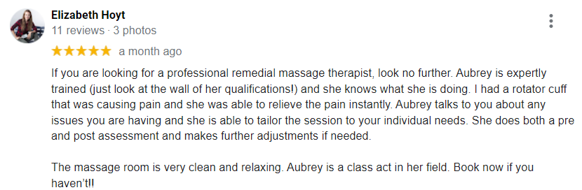 Massage, bodywork review